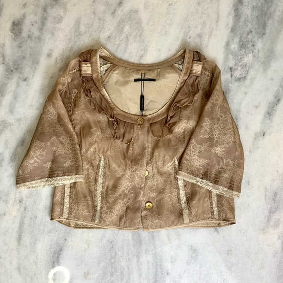 Elie Tahari Caressa Silk and Lace Jacket - Picture 2 of 15